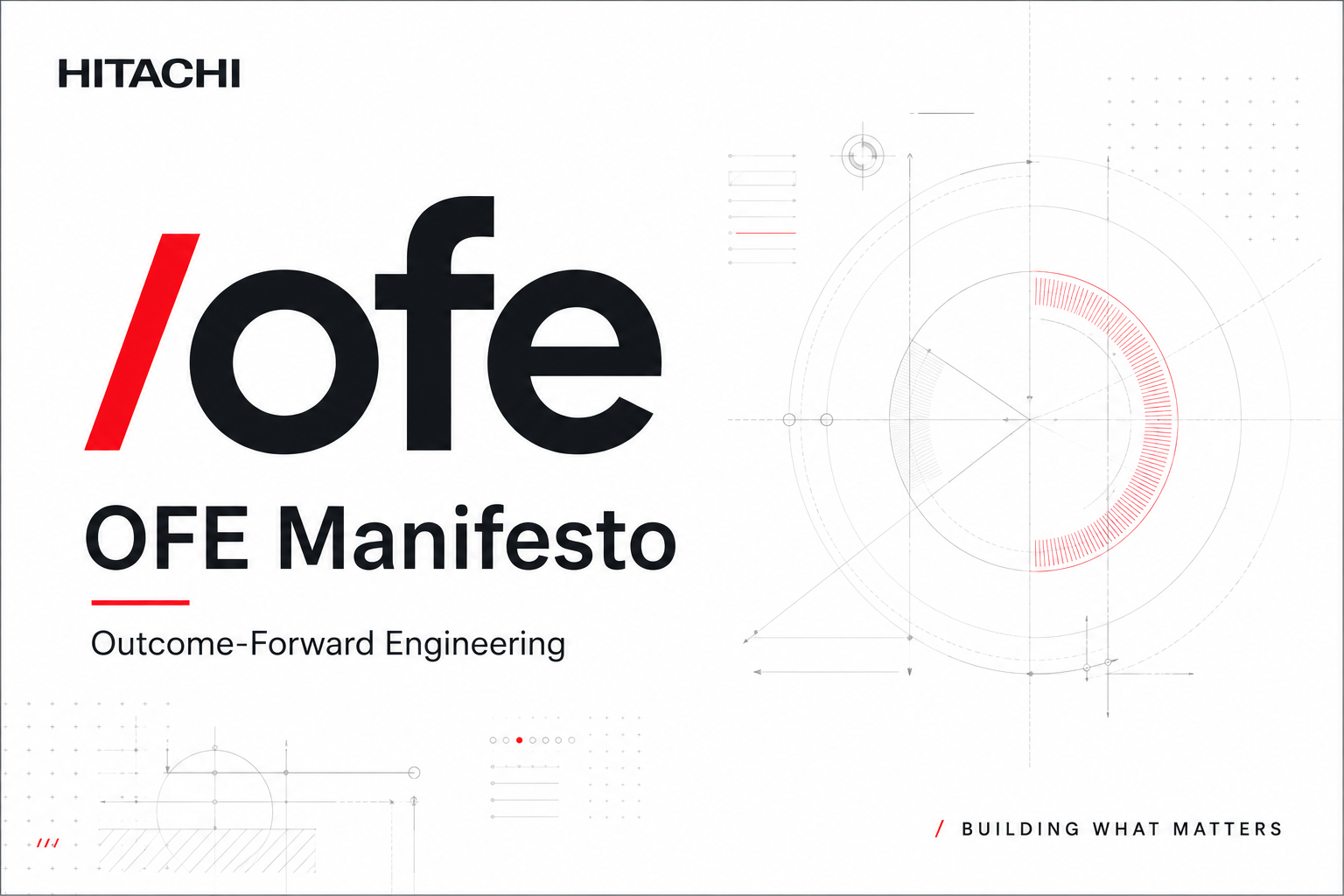 (OFE) Outcome-Forward Engineering Manifesto