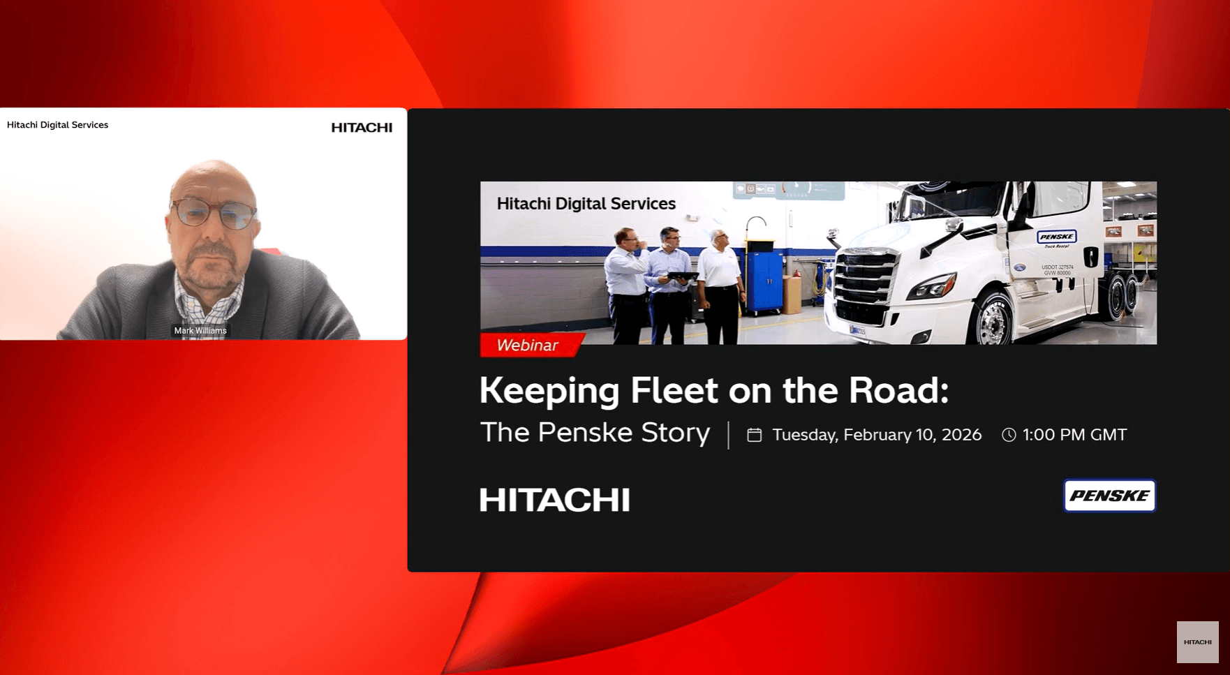 Hitachi Presents Keeping Fleet on the Road: Penske’s Story – Webinar