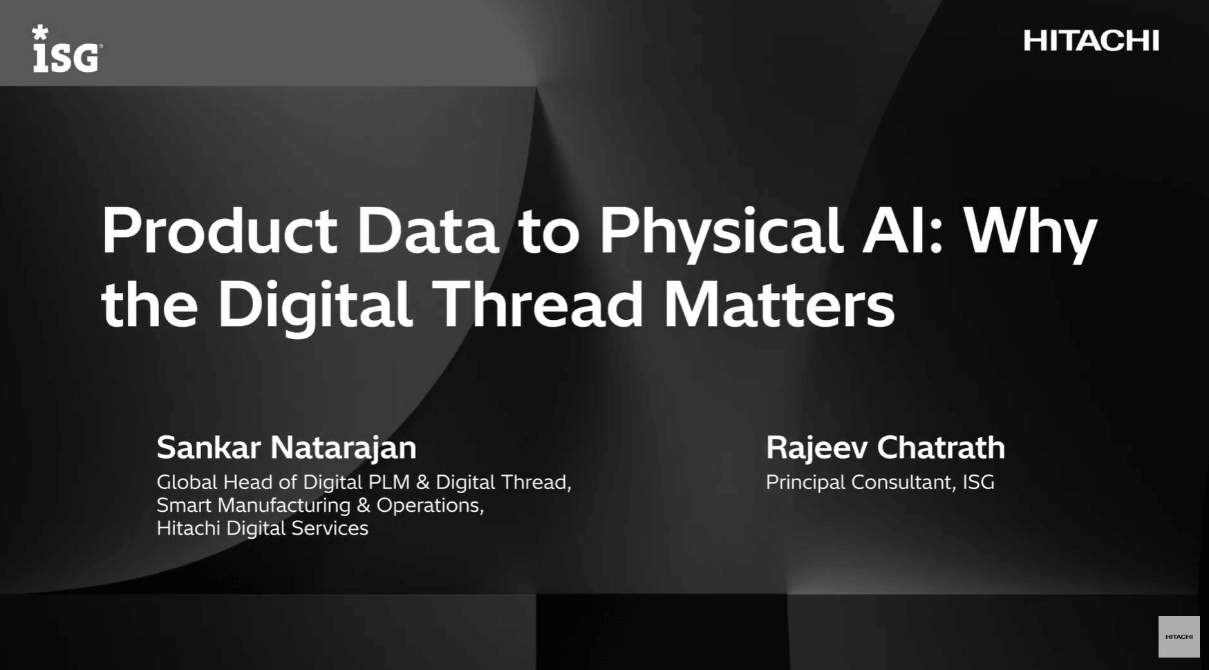 Product Data to Physical AI: Why the Digital Thread Matters | Hitachi and ISG Podcast